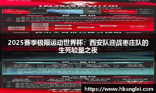 2025赛季极限运动世界杯：西安队迎战枣庄队的生死较量之夜